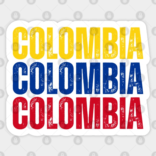 Colombia flag, colombian flag Sticker by eka123